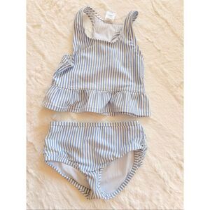 Ruffle butts Two Piece Stripes Swim Size 4T